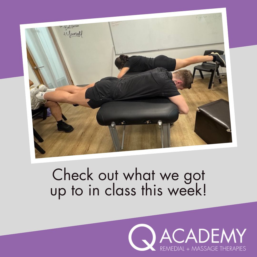 Our myotherapy students are combining strength tra…
