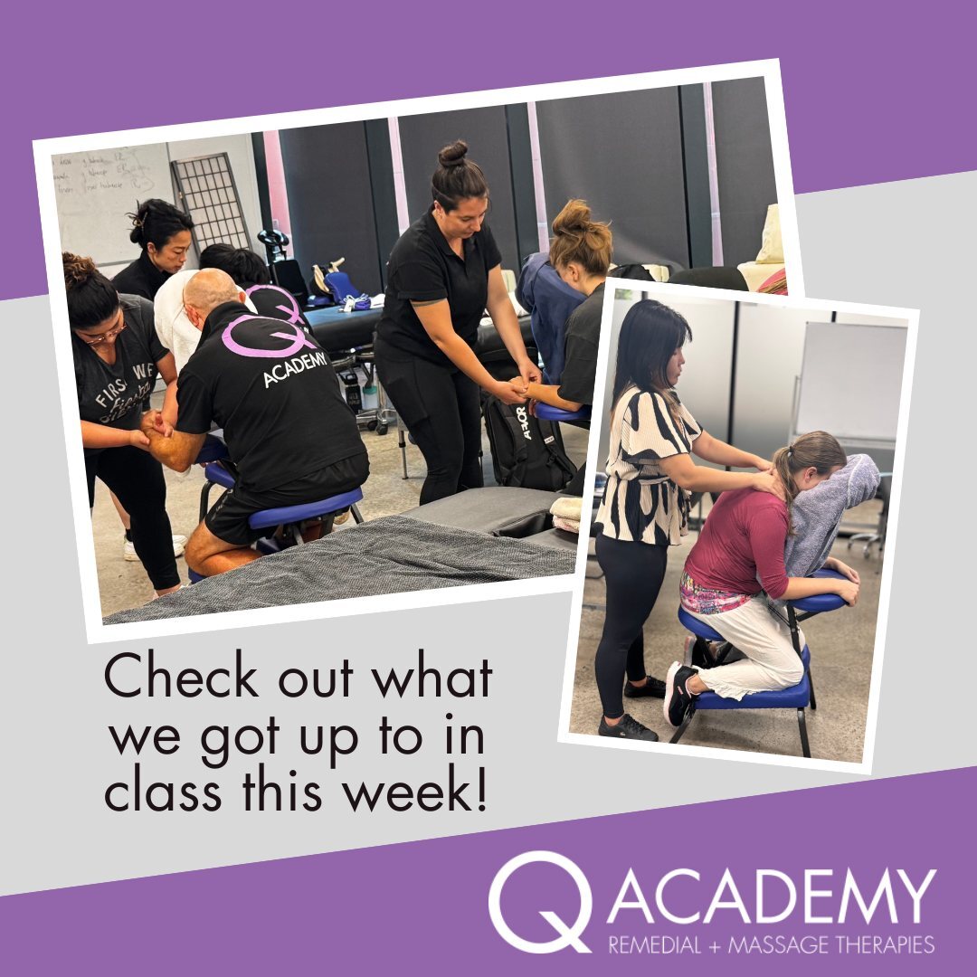 Finishing up the seated massge training! The Brisb…